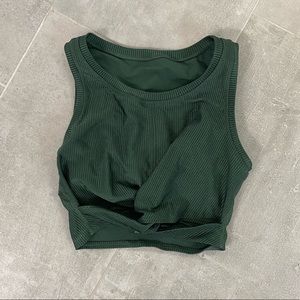 Aerie offline ribbed crossover top